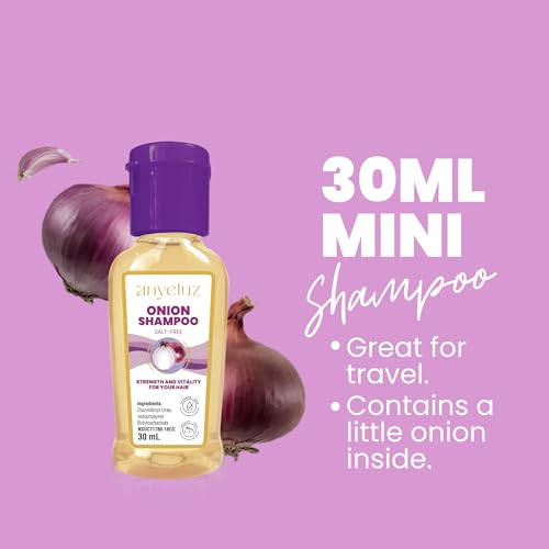 ANYELUZ Onion Shampoo Duo Kit with Travel Size - Odorless Hair Care