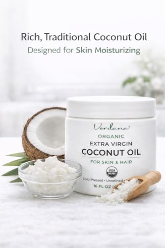 Verdana Organic Coconut Oil - Extra Virgin Cold Pressed Skin & Hair Care