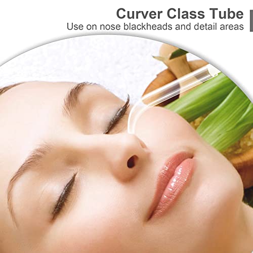 Elitzia 10-Piece Curved Vacuum Glass Tip Set for Facial Beauty Machines