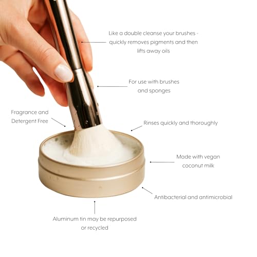 Jenny Patinkin Vegan Makeup Brush Cleaner Soap, 2.6 oz - Cruelty-Free