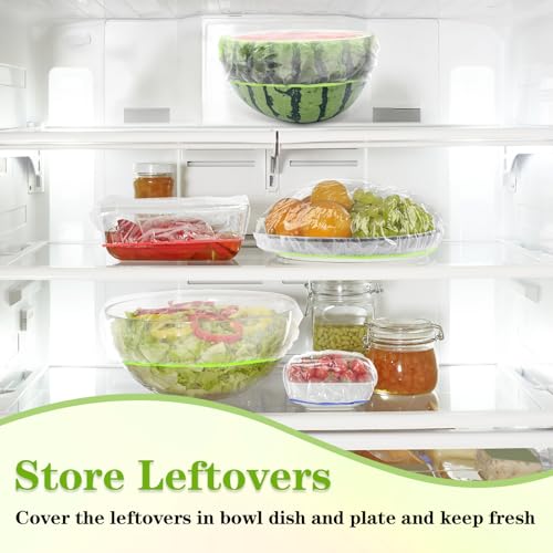 Reastar Reusable Bowl Covers - 60 Pcs, 8/10/12 in, Elastic Food Storage