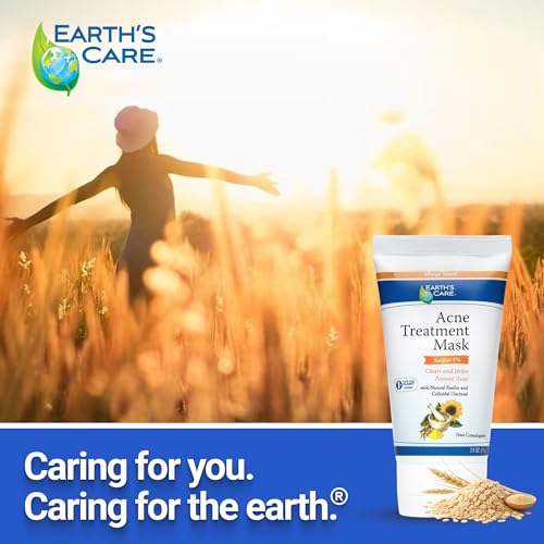 Earth's Care Acne Treatment Mask - 5% Sulfur, 2.5 OZ Tube