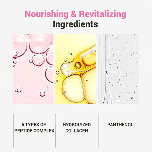 Mediheal Pepta Lifting Ampoule Facial Mask Sheet Pack of 15 - Collagen & Peptide Anti-Aging