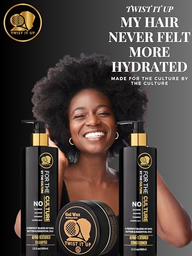 Twist It Up Sulfate-Free Curly Hair Shampoo with Natural Ingredients for Afro & Wavy Hair