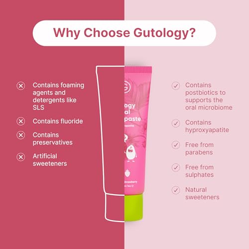 Gutology Kids Hydroxyapatite Toothpaste 3oz - Fluoride Free Strawberry