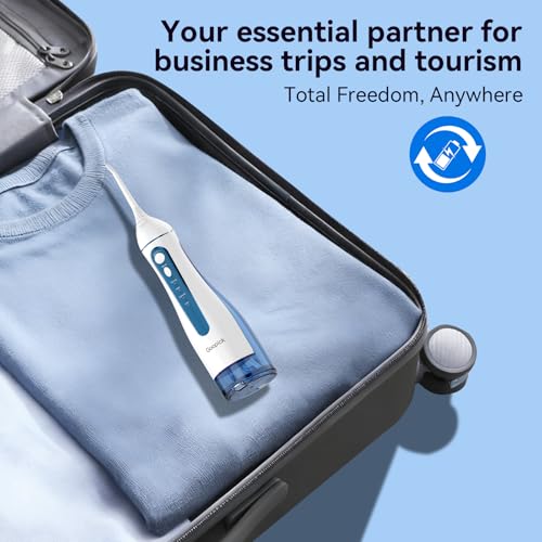 Goopick Cordless Water Flosser, Portable Oral Irrigator with 300ML Tank