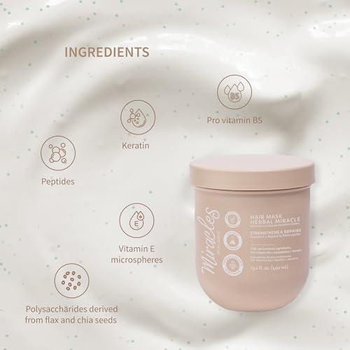 Miracles By Milagros Intensive Repair Hair Mask – Keratin & Oat Peptide Treatment