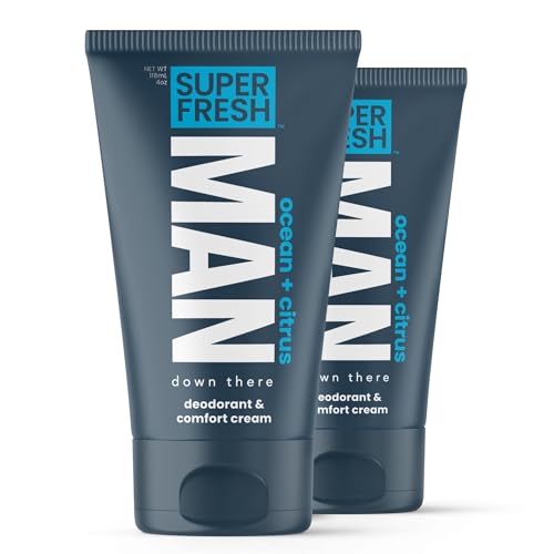 Super Fresh Ball Deodorant Lotion for Men - Ocean + Citrus, 4oz 2-Pack