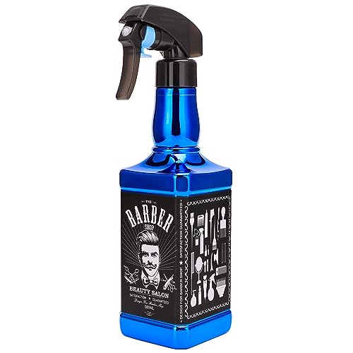 ZIBARBER 500ml Hair Spray Bottle - Adjustable Mist & Stream for Salon & Gardening