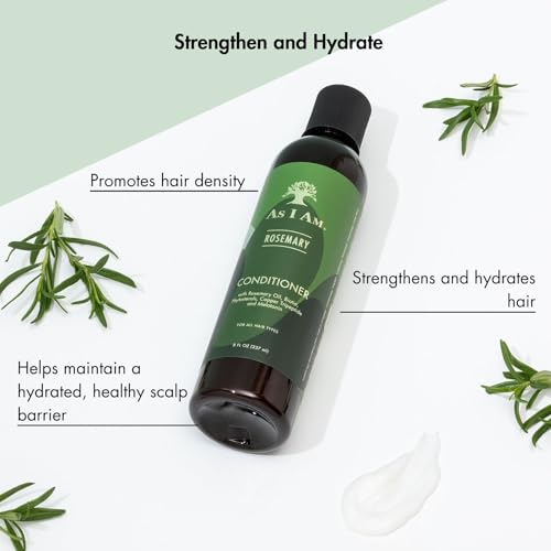 As I Am Rosemary Conditioner 8 oz with Biotin & Saw Palmetto - Pack of 1