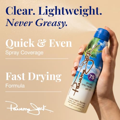 Panama Jack SPF 75 Continuous Spray Sunscreen - 5.5 oz (Pack of 2)