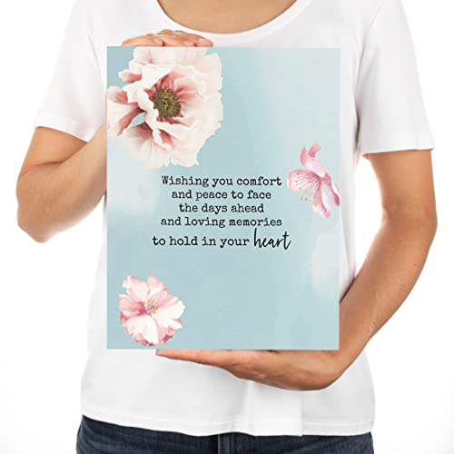 Jumbo Sympathy Card with Envelope - Sorry for Your Loss 8.5x11
