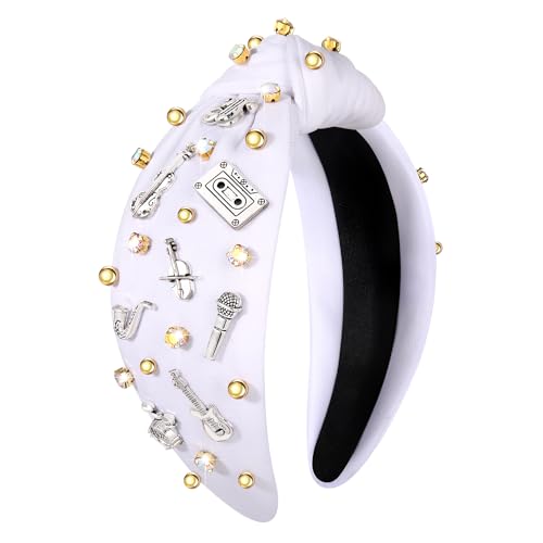 Concert Headband for Women - Jeweled Music Instrument Design