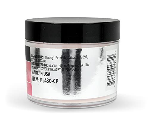 Mia Secret Cover Pink Acrylic Powder - Professional Nail Sculpting, 2 Oz