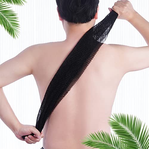 Fengek 2 Pcs African Exfoliating Body Net Sponges - 31.5 Inch Back Scrubber