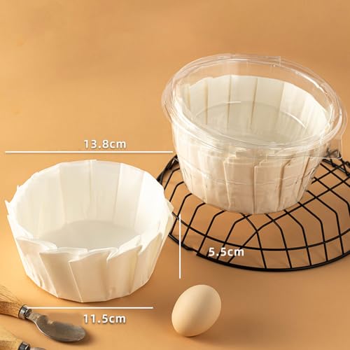 50pcs Non-Stick Disposable Baking Parchment Paper Liners - 5 Inch