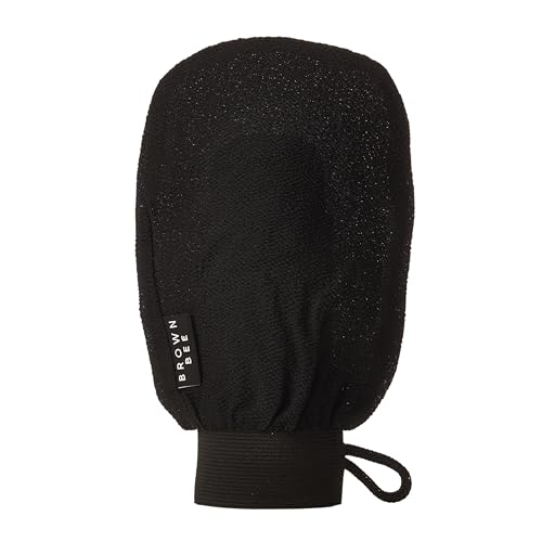 Brown Bee Exfoliating Mitt – Reusable Body Glove for Smooth Skin
