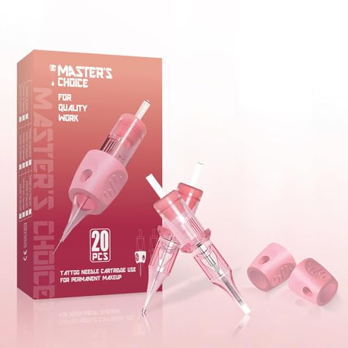 PMUBEAUTY 20Pcs Disposable Tattoo Cartridge Needles 1RL 0.30mm Round Liner