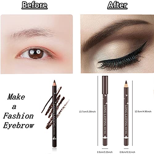 Go Ho 6 PCS Eyebrow Pencil Set - Waterproof & Long-lasting Gel