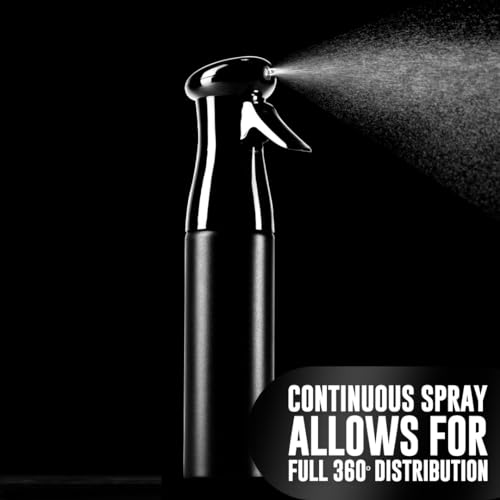 Colortrak Luminous 360° Continuous Mist Spray Bottle, 250ml - Black