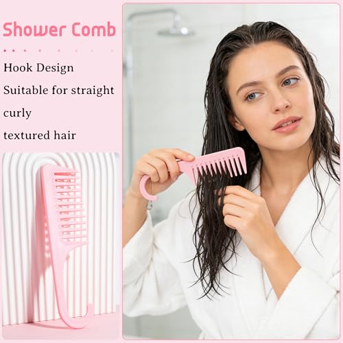 STYLEMATE 4PC Hair Care Set - Detangling Comb & Scalp Massager