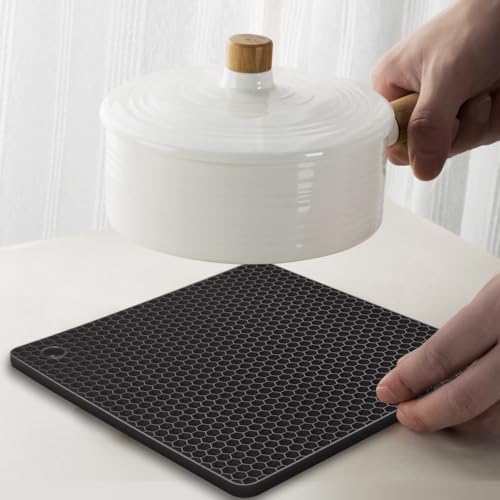 homEdge Silicone Trivet Mats - 6 Pack Non-Slip Heat Resistant Pot Holders