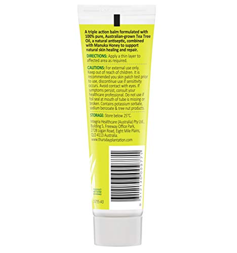 Tea Tree & Manuka Honey Balm for Skin - Soothes, Cleanses & Protects (1 oz)