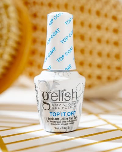 Gelish TOP IT OFF Mini 9ml Sealer Top Coat LED Gel Polish - High Gloss Shine (Variation: MINI Top It Off)