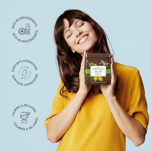 Organic Earl Grey Black Tea - 50 Premium Tea Bags with Bergamot