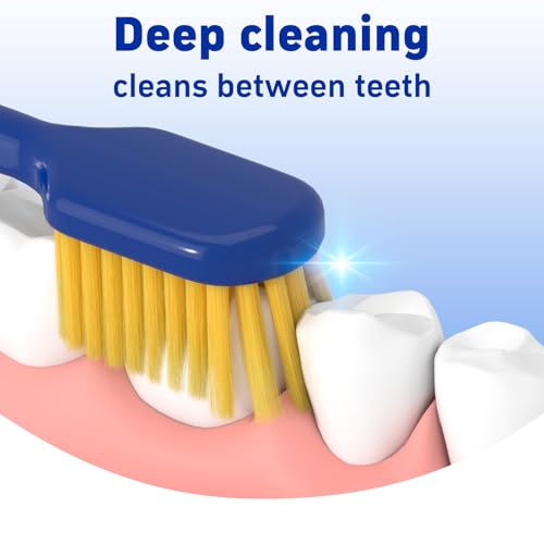 Adult Ultra Soft Wide Head Manual Toothbrush 4-Pack for Sensitive Gums