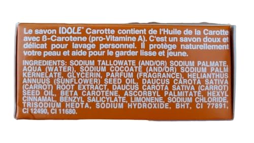 Idole Carrot Soap 100g with B-Carotene for Smooth Skin