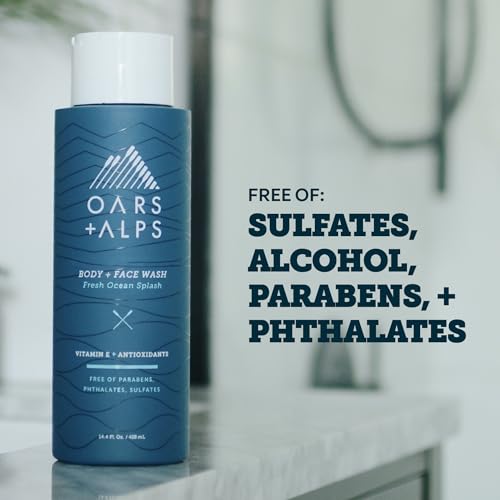 Oars + Alps Men's Body & Face Wash - Moisturizing 13.5 Fl Oz
