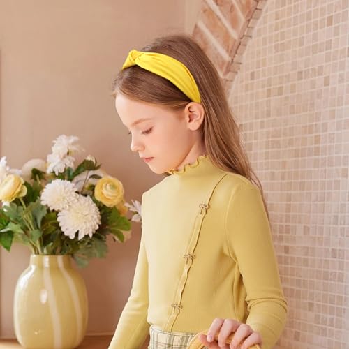 Elegant Yellow Knotted Headband for Women & Girls - Fashion Accessory