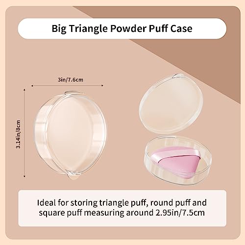 Freeasy Makeup Puff Case Set - 4 Protective Containers for Travel