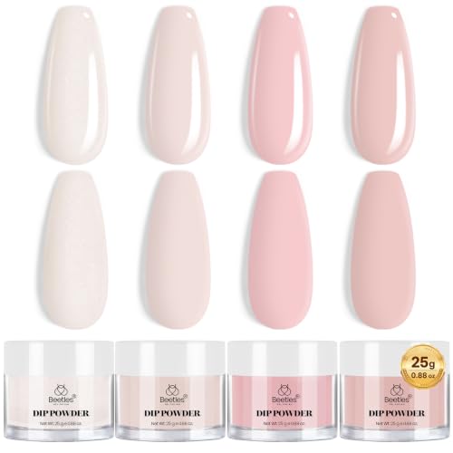Beetles Bare Harmony Dip Nail Powder Set - 4 Colors for Elegant Nails