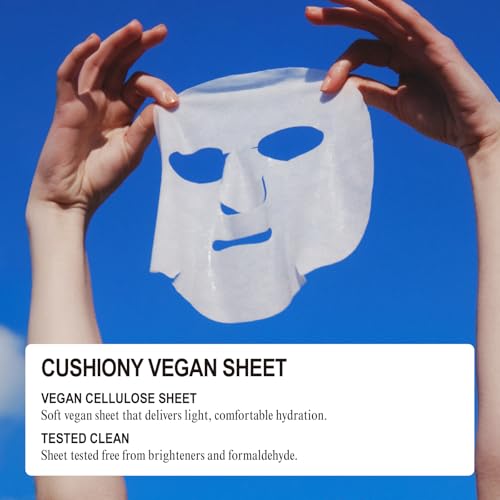NUNIES Hyaluronic Hydrating Sheet Mask for Dry & Sensitive Skin - 5 Pack