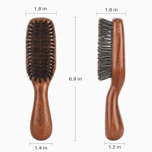 RAVEGO Boar Bristle Hair Brush for Men - Beard & Hair Styling