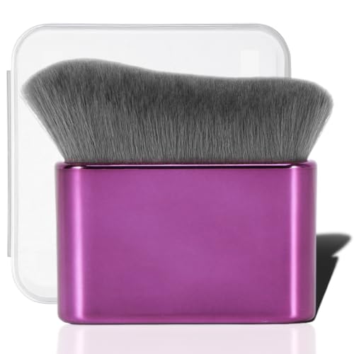 Yoseng Large Purple Self Tanner Brush with Box – Streak-Free Body & Face Makeup Tool