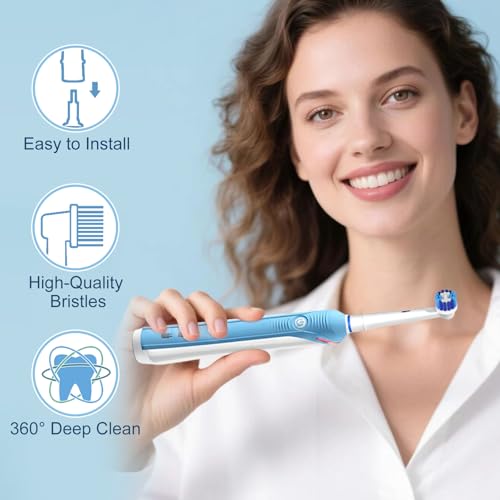 16-Pack Replacement Brush Heads for Oral-B Electric Toothbrushes