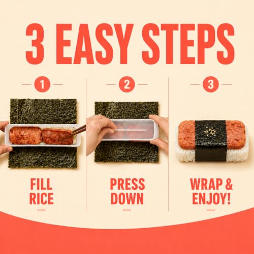 Large Double Musubi Sushi Maker Mold | Non-Stick Rice Ball Press