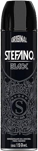 Stefano Black Deodorant Spray, Aluminum-Free, 4.3 Oz
