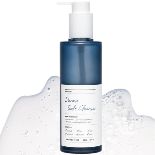 ABPHARM Derma Salt Foaming Cleanser for Sensitive Skin - Vegan Hydrating Facial Wash