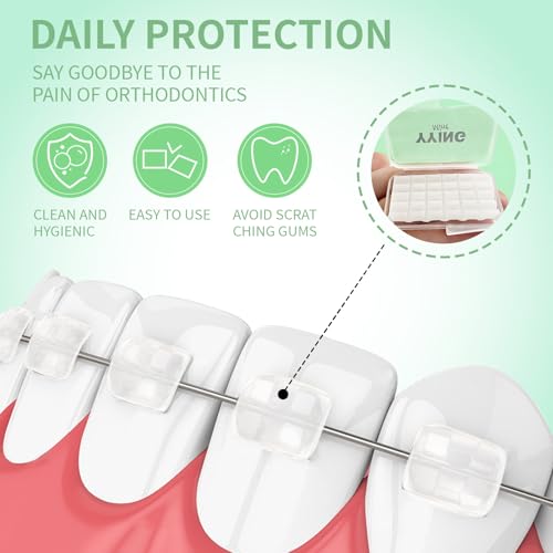YYING Orthodontic Wax for Braces Mint 1200 Precut Dots Boxed - 10 Boxes