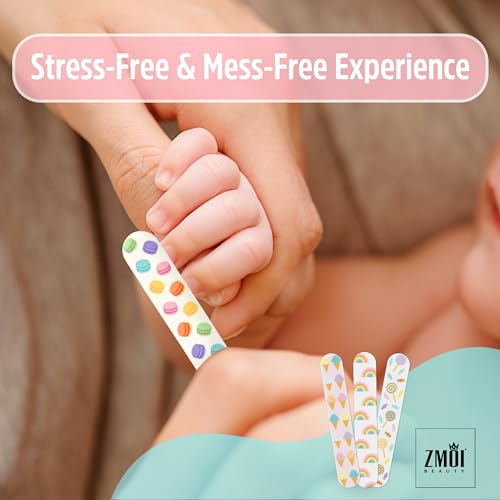 Gentle Baby Nail File - Colorful Mini Emery Boards for Toddlers