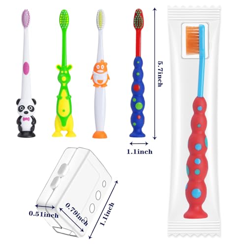 Newday 16 Pack Kids Animal Toothbrushes with Suction Cups