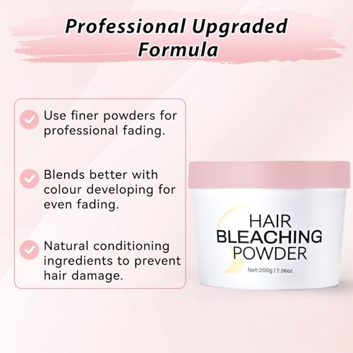 JUANCHI Professional Hair Bleach Powder 200g - Lifts Up to 8 Levels