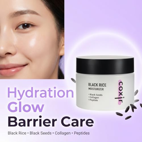 Coxir Black Rice Moisturizer Cream with Niacinamide & Peptides - 1.69 fl. oz