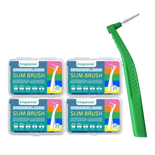 OUMJCING Interdental Brush Set - 40 Count Dental Cleaner for Tight Teeth