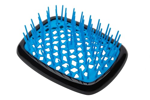 Ibiza Hair AirWave AM Shower Brush Black - Travel, Anti-Static, Ergonomic