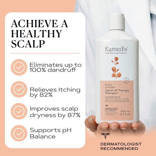 KAMEDIS Scalp Savior 6.7 Fl Oz - Itchy Dry & Dandruff Relief Shampoo